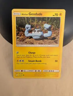 Alolan Geodude 35/181 Sm-Team Up Regular - Pokemon Lp Yuka Morii - Image 1