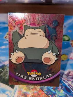Pokemon Topps Series 3 Silver Foil Snorlax #143 NM RARE 🔥 - Image 1