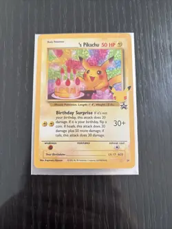 Birthday Pikachu | Celebrations Classic Set | 24 | Black Star Promo | Pokemon - Image 1