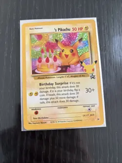 Birthday Pikachu | Celebrations Classic Set | 24 | Black Star Promo | Pokemon - Image 2