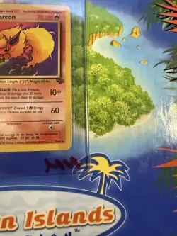 Pokemon Flareon Jungle 19/64 Rare Unlimited Regular 1999 English Vintage NM - Image 4