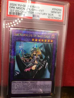 Dark Magician Girl the Dragon Knight Quarter Century Yugioh RA03-EN258 PSA 10 - Image 2