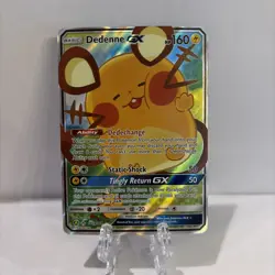 Pokemon Card Alternate Art Promos Dedenne GX 195a/214 Promo Holo - Image 1