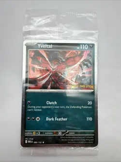 Pokemon TCG Yveltal 088/132 Sealed Stamped Promo Holo Rare Mega Evolution Card - Image 1