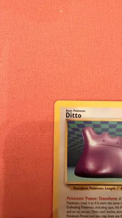 Pokemon Card - Ditto 18/62 Fossil - Vintage - Rare Near Mint - Image 3