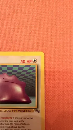 Pokemon Card - Ditto 18/62 Fossil - Vintage - Rare Near Mint - Image 4