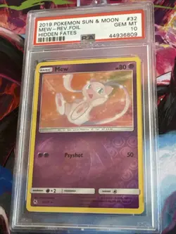 Pokemon Cards - PSA 10 Mew 32/68 - Hidden Fates Reverse Holo - GEM MT - PSA10 - Image 2