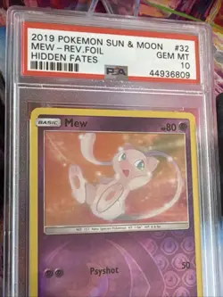 Pokemon Cards - PSA 10 Mew 32/68 - Hidden Fates Reverse Holo - GEM MT - PSA10 - Image 4