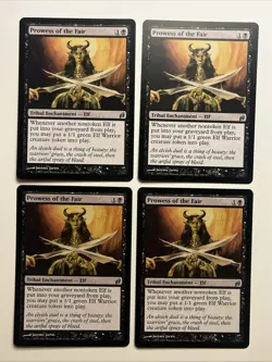 MTG 4 x Prowess of the Fair uncommon card Lorwyn Magic The Gathering - Image 1