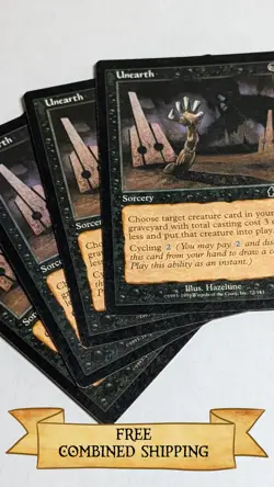 4x Unearth Urza's Legacy Regular - Image 1