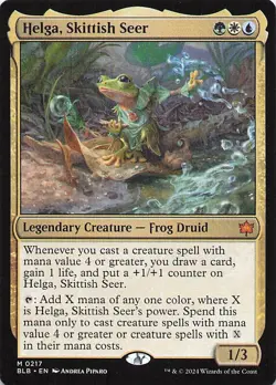Helga, Skittish Seer 217 M Normal BLB NM - Image 1