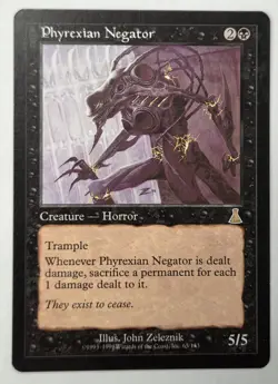 Phyrexian Negator MTG - Urza's Destiny Magic the Gathering Rare Black Creature - Image 1