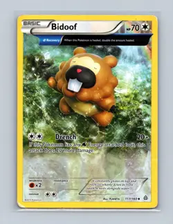 Bidoof 117/160 Uncommon Primal Clash Pokemon Lightly Played - Image 1