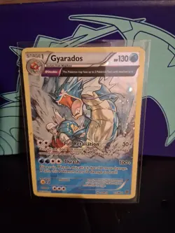 Gyarados FULL ART Cosmos Reverse Holo 21/98 XY Ancient Origins Pokemon HP *SALE* - Image 1