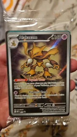 Alakazam 009 Sealed - Mega Evolution Pokemon Center Stamped Black Star Promo - Image 1