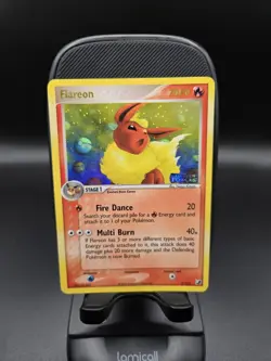 2005 Pokemon Flareon EX 5/115 Unseen Forces Reverse Holo Rare LP/MP - READ DESC - Image 2