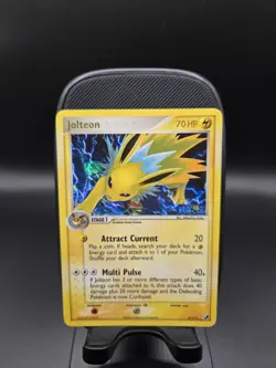 2005 Pokemon Jolteon 8/115 EX Unseen Forces Reverse Holo Rare NM - Image 1