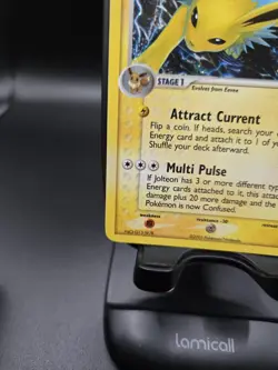 2005 Pokemon Jolteon 8/115 EX Unseen Forces Reverse Holo Rare NM - Image 4