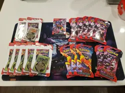 Pokemon Destined Rivals Lot Booster Bundle, Sleeved Booster Packs and Checklane - Image 1