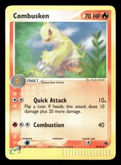 Pokemon Combusken Uncommon Dragon 25/97 MP Reverse Holo - Image 1