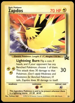 Pokemon Zapdos Promo WoTC Promo 23/53 NM Normal - Image 1