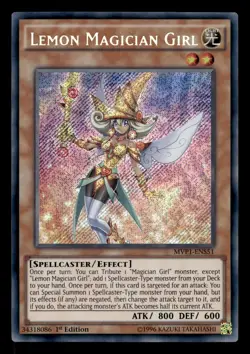 Lemon Magician Girl MVP1-ENS51 Secret Rare Dark Side of Dimensions Yu-Gi-Oh NM - Image 1