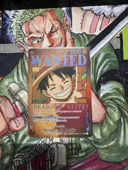 One Piece Monkey.D.Luffy OP03 Wanted Poster ST01-012 LP - Image 1