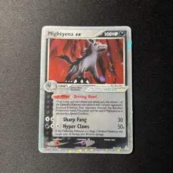 Pokemon Card TCG Mightyena ex Holon Phantoms 101/110 Holo Ultra Rare 2006 - MP - Image 1