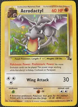 Aerodactyl 1/62 Fossil Holo - Pokemon Card - Image 1