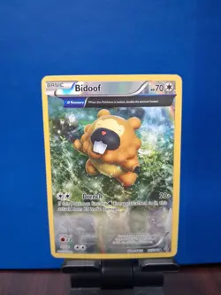 Pokemon TCG Bidoof Uncommon Reverse Holo Card 117/160 NM - Image 2