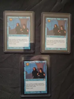 MTG Wheel and Deal X3 Onslaught rel. RARE, 2X NM & 1X EX cond. 2002 - Image 1