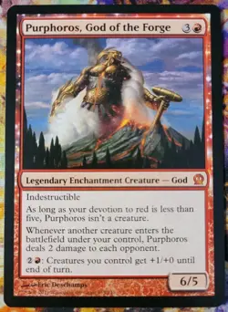 x1 - NM Purphoros, God of the Forge - MTG Theros - Magic the Gathering - 4 avail - Image 1