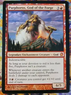 x1 - NM Purphoros, God of the Forge - MTG Theros - Magic the Gathering - 4 avail - Image 3