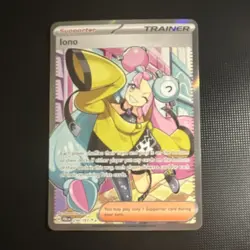 Pokemon TCG Iono Trainer Sv02 Paldea Evolved 254/193 Ultra Rare Full Art Holo - Image 1