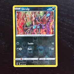 Skrelp 081/159 Pokemon Crown Zenith Sword & Shield Reverse Holo Common NM - Image 1