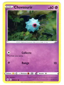 POKEMON EPEE ET BOUCLIER Evolution Celeste EB07 FR #068/203 Chovsourir - Image 1