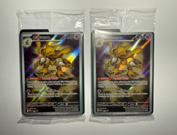 Two Alakazam Pokemon Mega Evolutions Black Star Promos 009 SEALED - Image 1