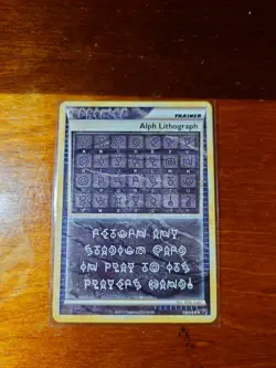 Pokemon Alph Lithograph THREE Secret Rare LP - Image 1