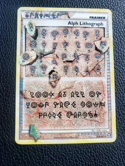 2010 Pokemon Triumphant Alph Lithograph FOUR NM - Image 1