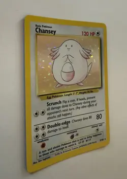 1999 Pokemon Base Set Chansey Holo 3/102 WOTC Vintage Rare LP - Image 2