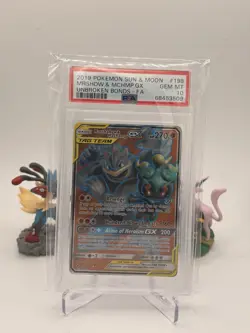 Pokemon Unbroken Bonds Marshadow & Machamp GX #198/214 Gem Mint PSA 10 - Image 1