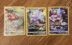 Pokemon TCG SWSH Crown Zenith Galarian Gallery Full Art Ultra Rare Holo Lot Of 3 - Image 1