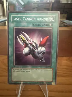 Yu-Gi-Oh Laser Cannon Armor 1st Edition LOB-E069 LP - Image 1