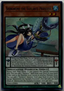 Shinonome the Vaylantz Priestess Ultra Rare Tactical Masters TAMA-EN001 LP - Image 1
