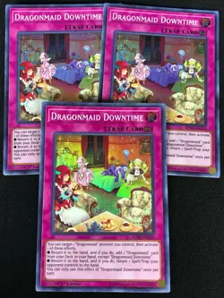 YUGIOH DRAGONMAID DOWNTIME MYFI-EN026 1ST SUPER X3 (NM) - Image 1