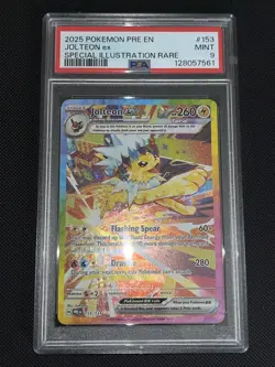 2025 POKEMON PRE EN-PRISMATIC EVOLUTIONS #153 JOLTEON EX PSA 9 - Image 2