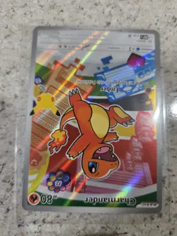 Pokemon Charmander Holo Card 038 80 HP Ember Flame Basic Pokemon TCG - Image 1