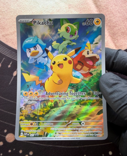 Pikachu [Paldea] #27 SV: Scarlet & Violet Promo Holofoil Cards in Mint Condition - Image 1