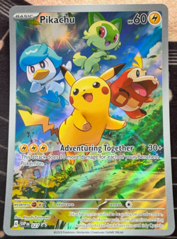 Pikachu [Paldea] #27 SV: Scarlet & Violet Promo Holofoil Cards in Mint Condition - Image 3