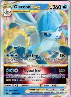 SWSH: Sword & Shield Promo Cards #SWSH197 Glaceon VSTAR - Image 1